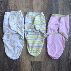 (3) small swaddles